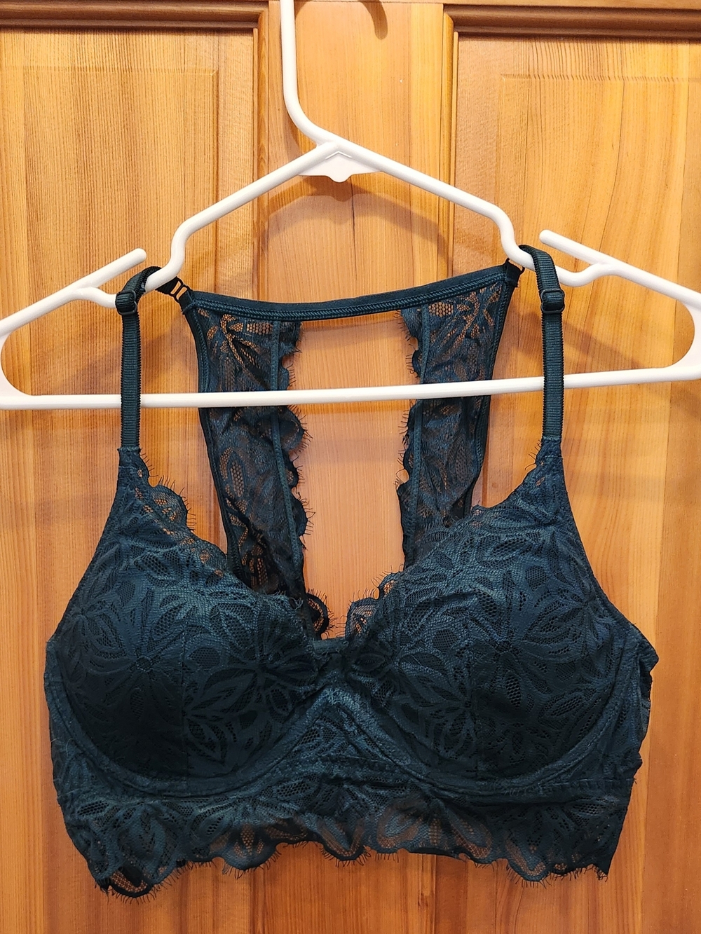 Victoria's Secret Teal Lace Racerback Bra